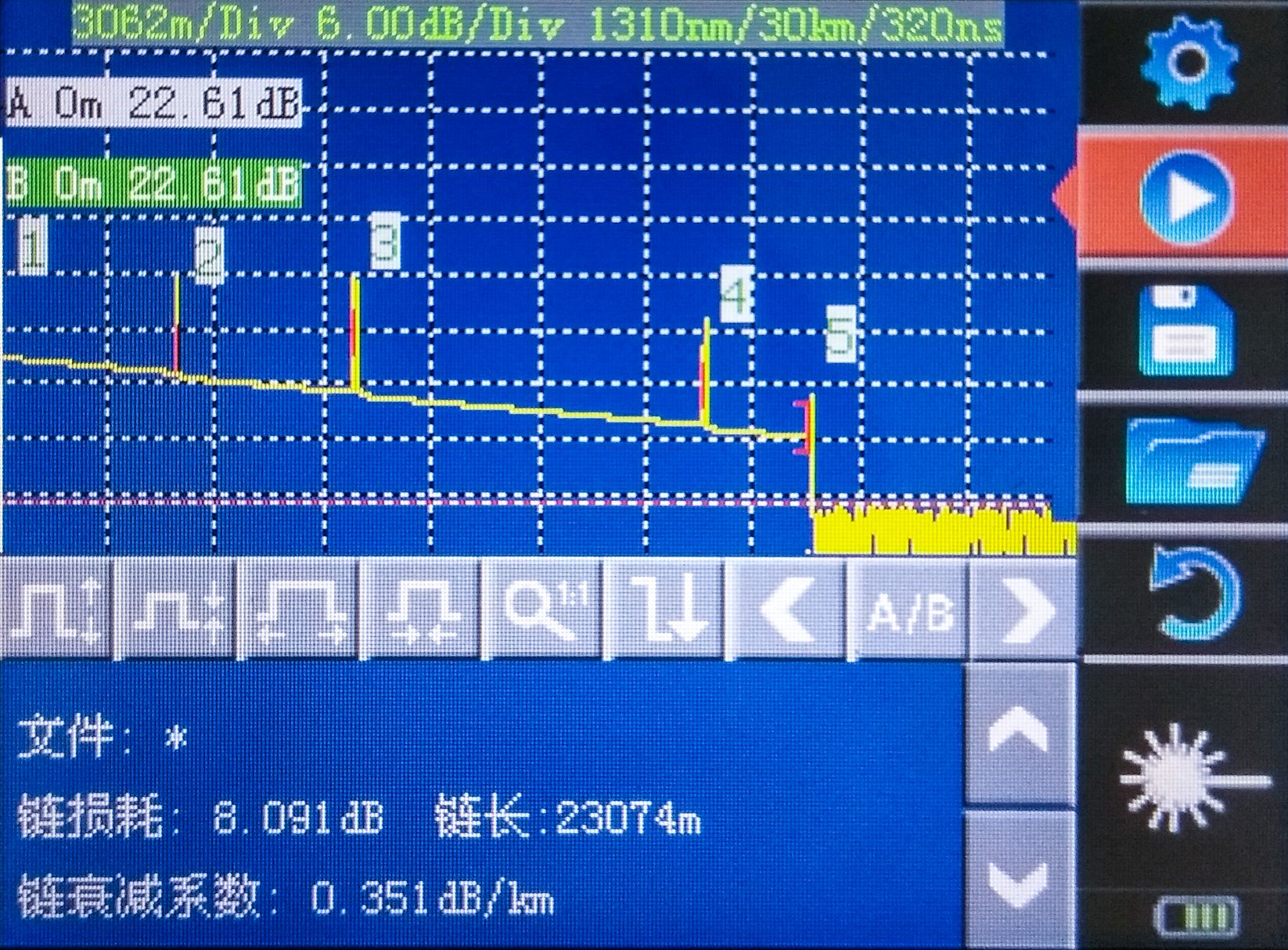 江苏吉星QX45手动模式测试曲线