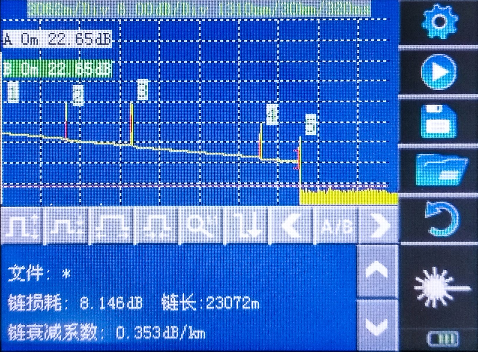 江苏吉星QX45自动模式测试曲线