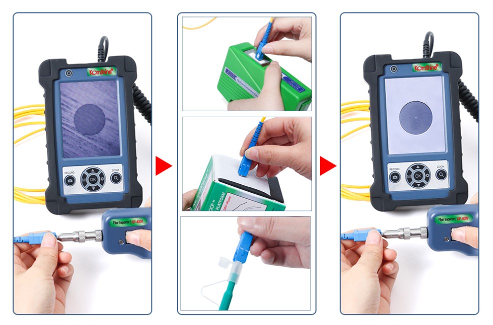 光纤端面检测器的使用方法