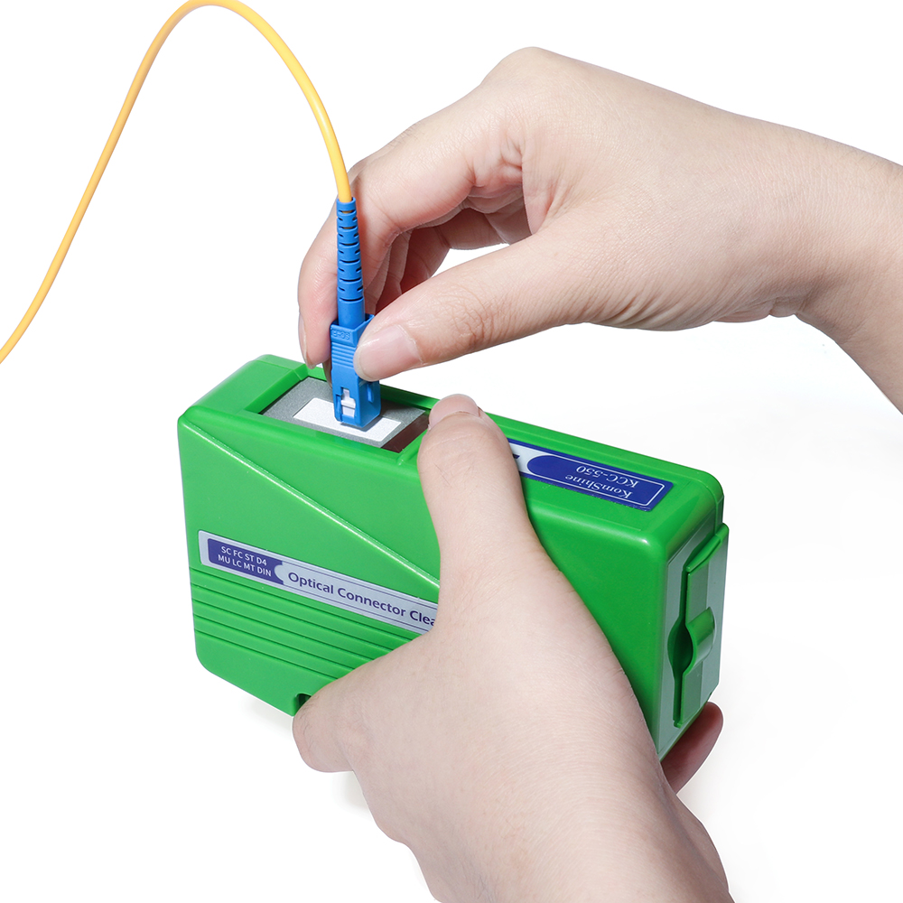 卡带式光纤端面清洁盒快速使用